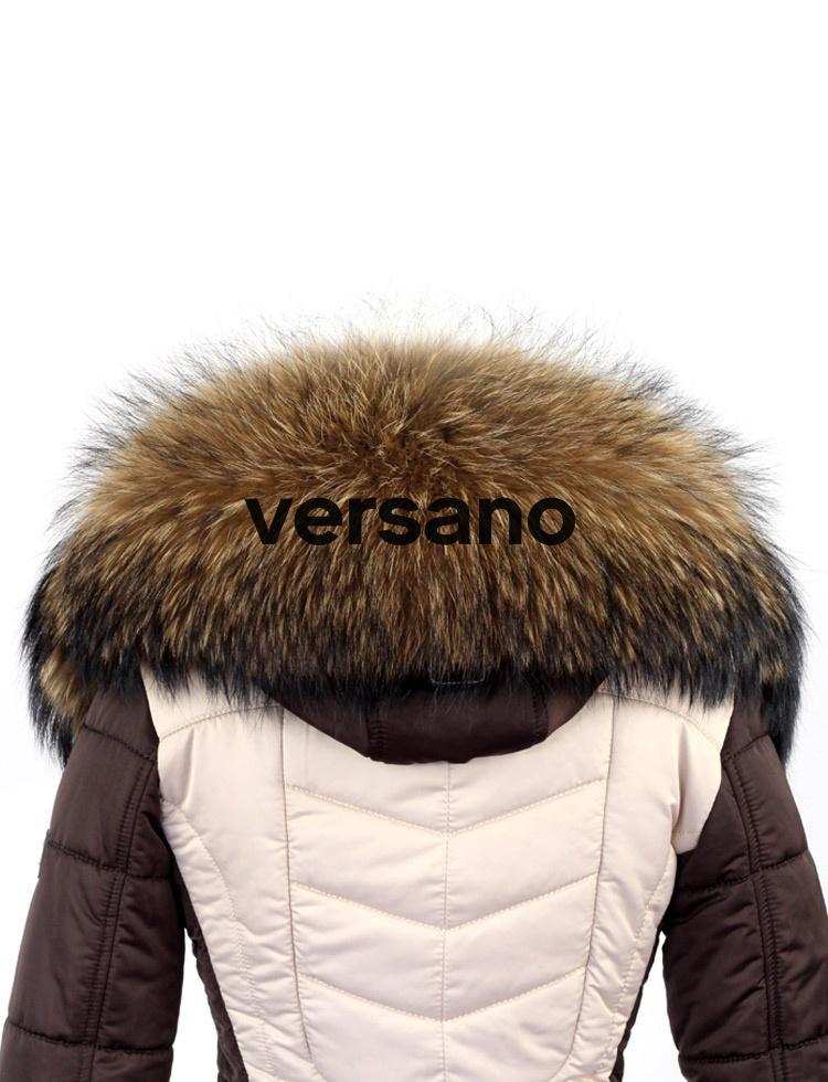 real fur collar natural XXL Versano
