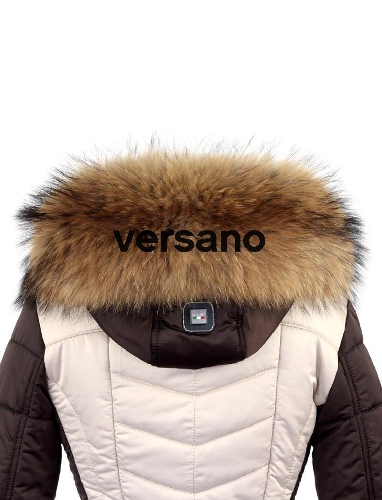 real fur collar natural XL Versano