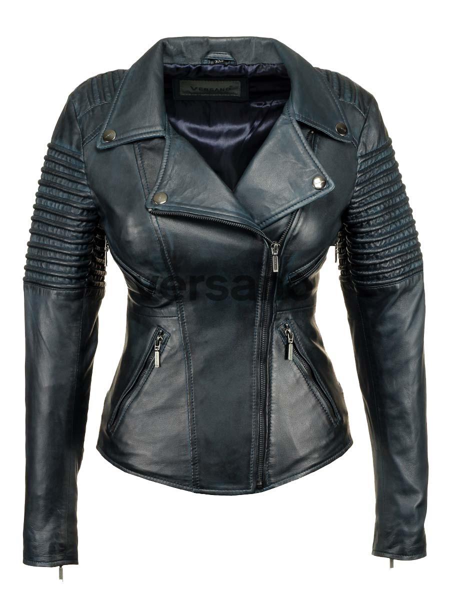 leather-biker-jacket-ladies-blue-versano-343-front 2