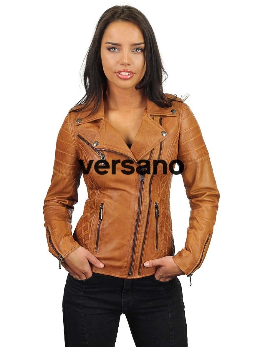 leather-biker-jacket-ladies-cognac-double-zipper-versano-342-model