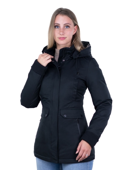 mid-length-ladies-parka-winter-jacket-black-myversano-jessica-front