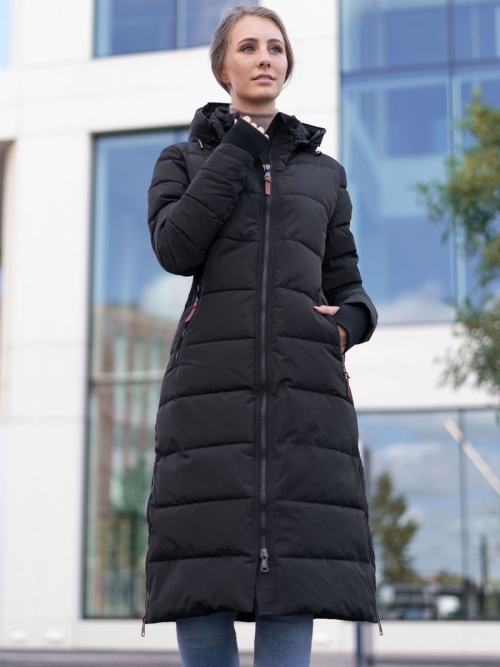 oversized-ladies-winter jacket-versano-black-Chloe