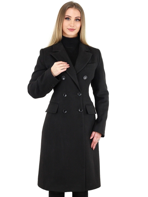 Ladies cloak coat black Valentina Versano